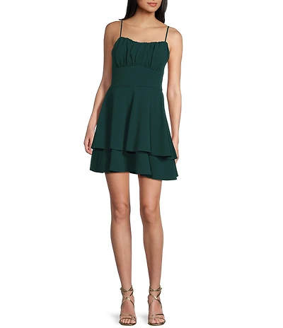 Honey and Rosie Emma Bodice Double Hem Fit & Flare Dress