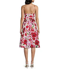 Honey and Rosie Floral Printed Fit And Flare Midi Dress
