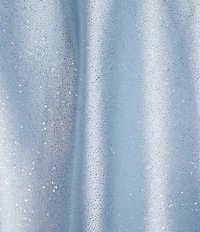 Honey and Rosie Glitter Lace-Up Back Fit & Flare Mini Dress