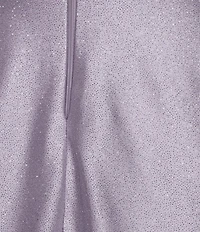 Honey and Rosie Glitter Sweetheart Pleated Twist Front Fit-And-Flare Dress