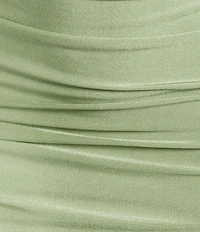 Honey and Rosie Halter Neck Sleeveless Criss Cross Front Bodice Midi Dress