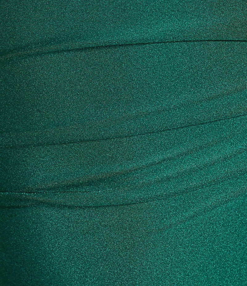 Honey and Rosie Rhinestone Adjustable Spaghetti Strap A-Symmetrical Midi Dress