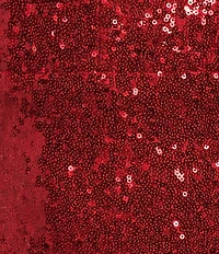 Honey and Rosie Sequin Lace-Up Back Cut-Out Long Dress