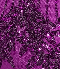 Honey and Rosie Sequin V-Neck Cut Out Lace Up Tie Back Mermaid Gown