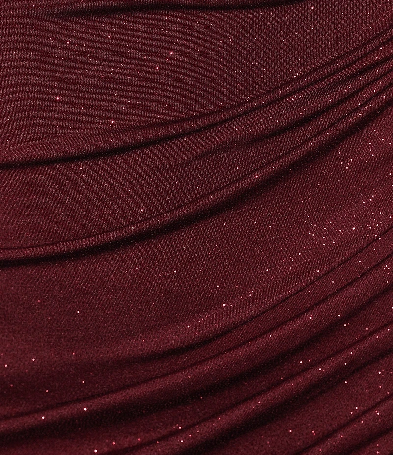 Honey and Rosie Sequined Cowl Neck Bar Back Bodycon Dress