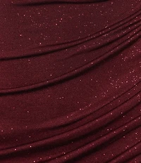 Honey and Rosie Sequined Cowl Neck Bar Back Bodycon Dress