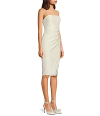 Honey and Rosie Soft Square Neckline Adjustable Strap Bodice Dress