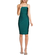 Honey and Rosie Soft Square Neckline Adjustable Strap Bodice Dress