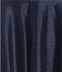 Honey and Rosie Spaghetti Strap A-Line Pleated Glitter Dress