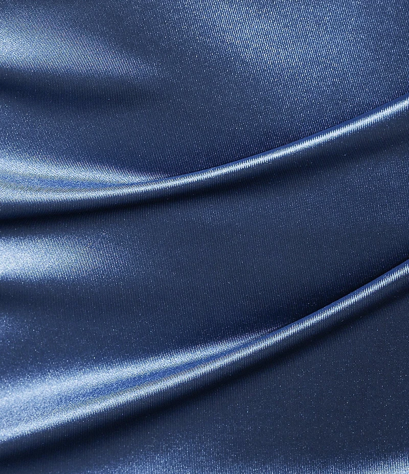 Honey and Rosie Spaghetti Strap Cowl Neck Pleated Waist Dress