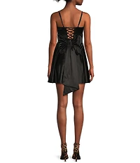 Honey and Rosie Spaghetti Strap Sleeveless Pleated Skirt Dress