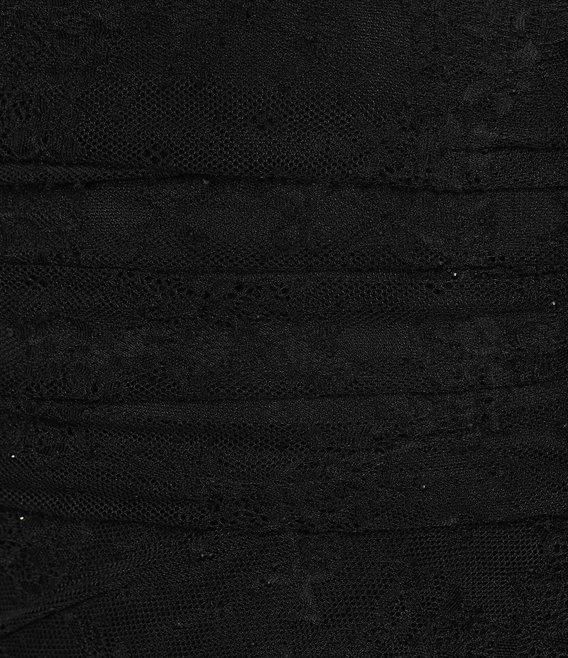Honey and Rosie Strapless Lace Asymmetrical Dress
