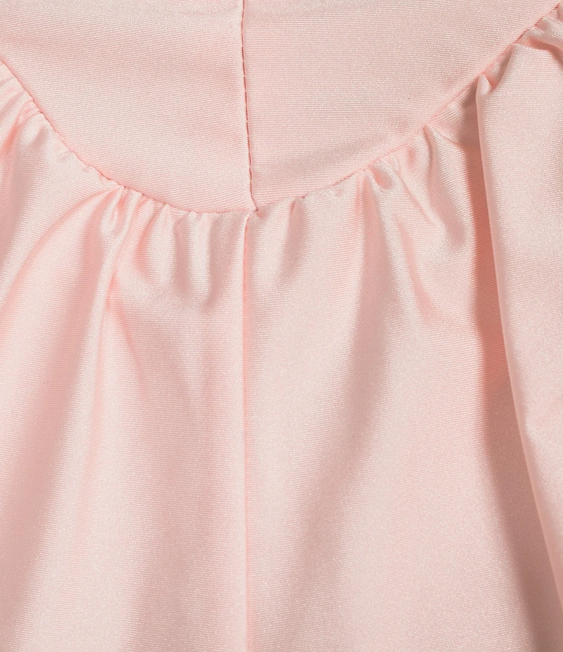 Honey and Rosie Sweetheart Neck Tiered Fit-And-Flare Mini Dress