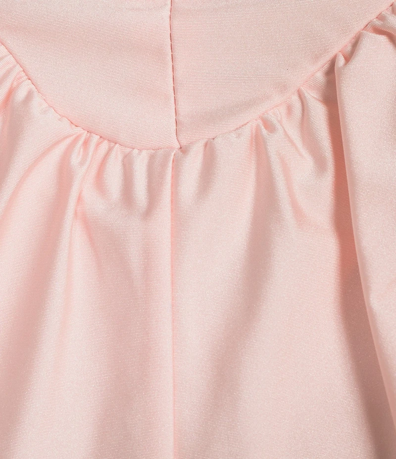 Honey and Rosie Sweetheart Neck Tiered Fit-And-Flare Mini Dress