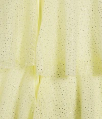 Honey and Rosie Sweetheart Off Shoulder Mesh Drape Ruffle Skirt Dress
