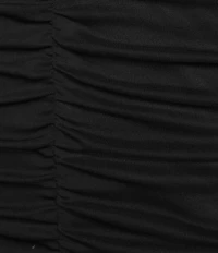 Honey and Rosie Tank Strap V-Neckline Fitted Midi Shirred Dress