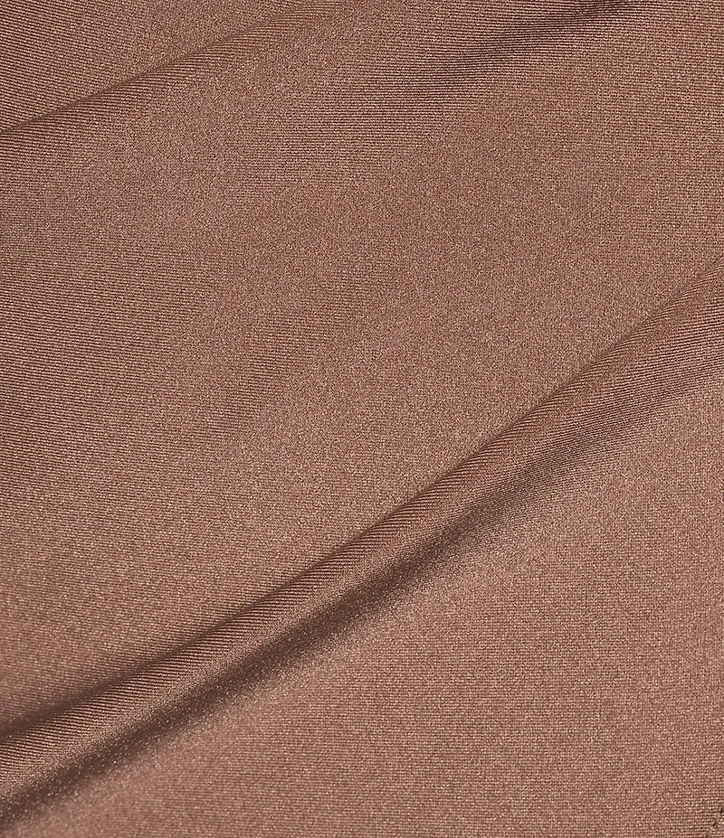 Honey and Rosie V-Neck Asymmetric Drape Front Side Slit Long Dress