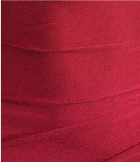 Honey and Rosie V-Neck Asymmetrical Hem Faux Wrap Dress