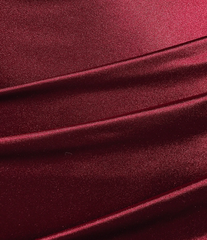 Honey and Rosie V-Neck Corseted Flared-Hem Front Slit Long Dress