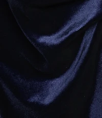 Honey and Rosie V-Neck Sleeveless Stretch Velvet Dress