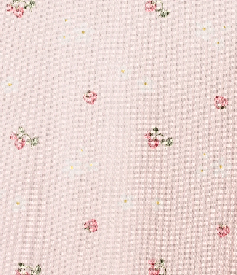 HONEYDEW All American Flora Strawberries Print Tee & Pant Jersey Knit Pajama Set