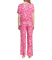 Honeydew Intimates All American Rose Bloom Floral Print Tee & Pant Pajama Set