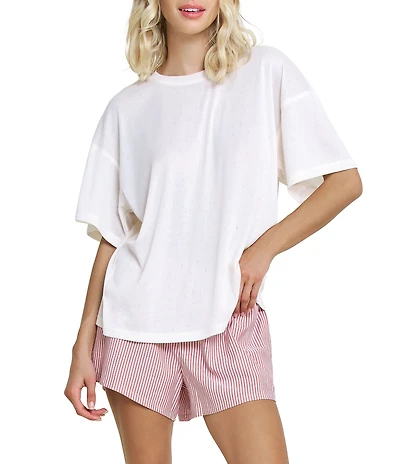 Honeydew Intimates Hangout Pointelle Solid Sleep Top