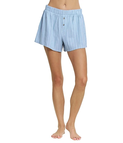 HONEYDEW Hangout Woven Striped Boxer Sleep Shorts