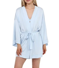Honeydew Intimates Love Story Solid Long Sleeve Belt Tie Robe