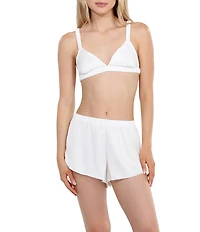 HONEYDEW Intimates Love Story Stretchy Satin Bralette & Shorty Set