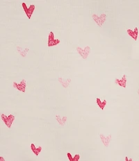 HONEYDEW Mellow Out Heart Print Sleeveless V-Neck Jersey Knit Shorty Pajama Set