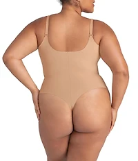 Honeylove Plus Size Cami Thong Bodysuit