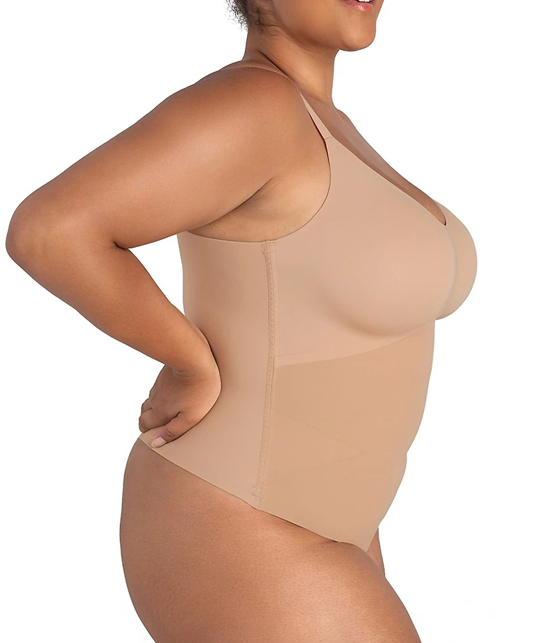 Honeylove Plus Size Cami Thong Bodysuit