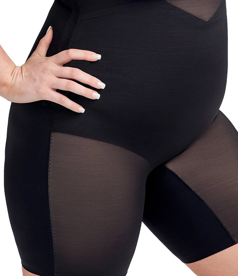 Honeylove Plus Size Mid-Thigh Bodysuit