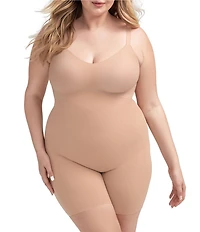 Honeylove Plus Size Mid-Thigh Bodysuit
