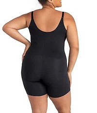 Honeylove Plus Size Open-Bust Mid-Thigh Bodysuit