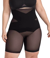 Honeylove Plus Size SuperPower High Compression Breathable Sculpt Shorts