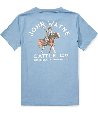 Hooey Big Boys Short Sleeve John Wayne Pocket T-Shirt