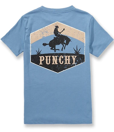 Hooey Big Boys Short Sleeve Ranchero Punchy Logo T-Shirt