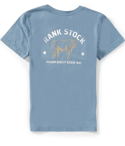 Hooey Big Boys Short Sleeve Rank Stock T-Shirt