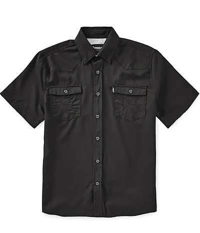 Hooey Big Boys Short Sleeve Sol Pearl Snap Shirt
