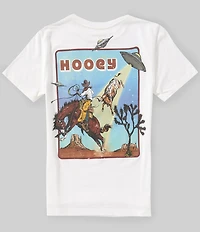 Hooey Big Boys Short Sleeve Space Rustler Cream W/Space Cowboy T-Shirt
