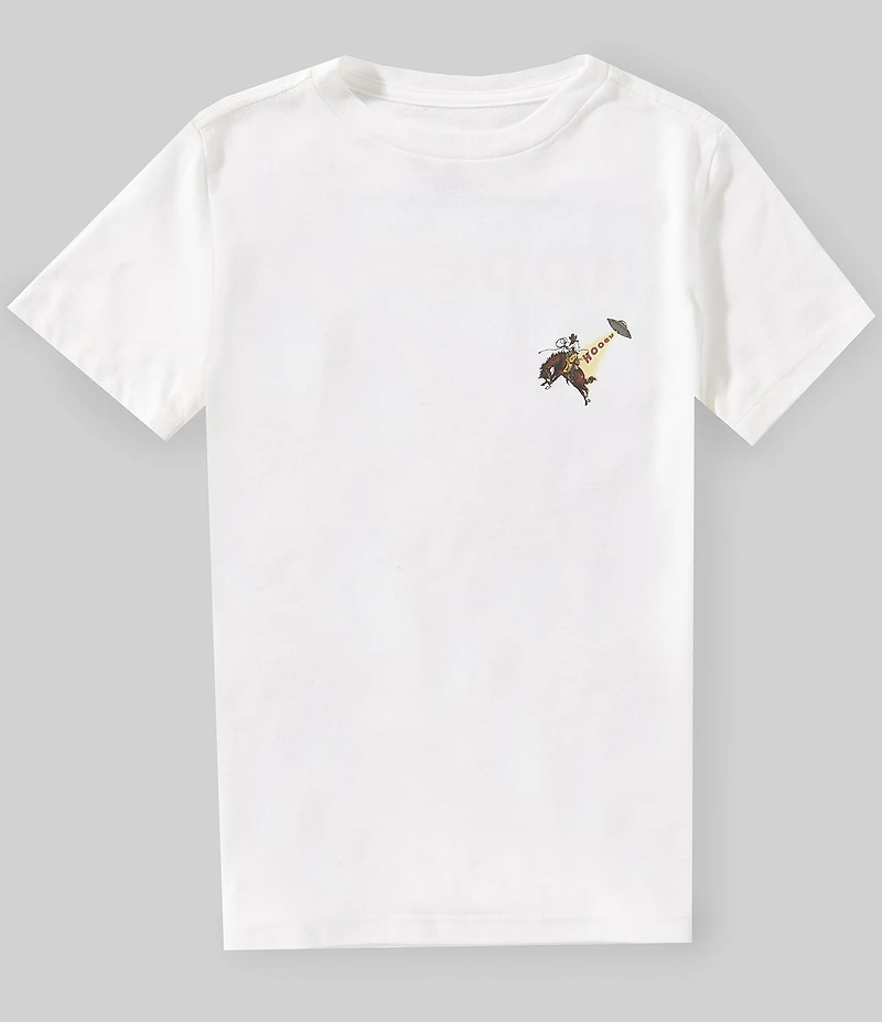 Hooey Big Boys Short Sleeve Space Rustler Cream W/Space Cowboy T-Shirt