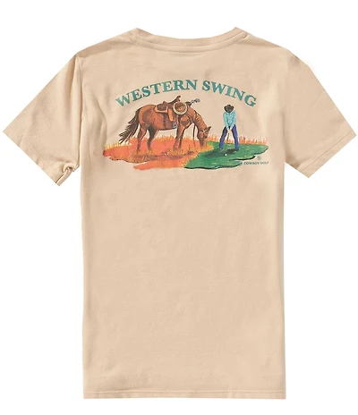 Hooey Big Boys Short Sleeve Western Swing Tee