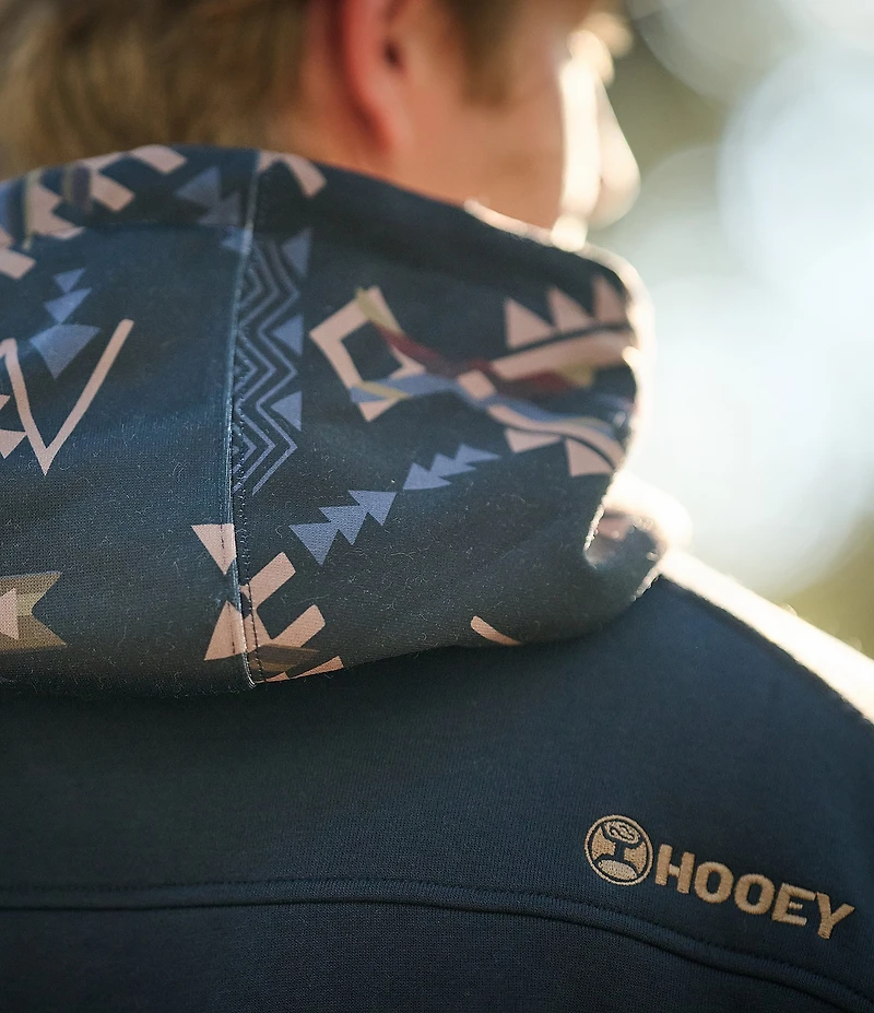 Hooey Canyon Logo Detailed Athletic Fit Hoodie