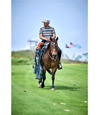 Hooey Drive Stripe Print Short Sleeve Performance Polo Shirt