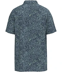 Hooey Drive Topography Print Short Sleeve Polo Shirt