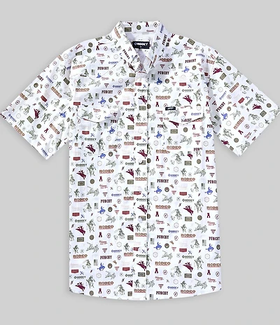Hooey Maverick Printed Short Sleeve Performance Shirt