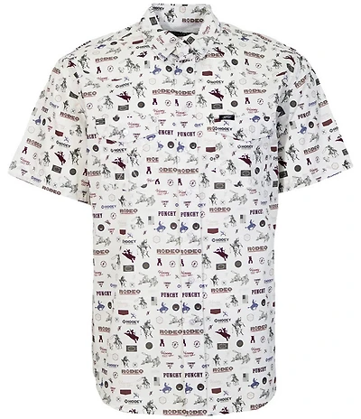 Hooey Maverick Printed Short Sleeve Performance Shirt