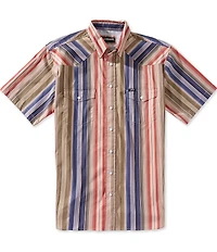 Hooey Maverick Striped Short Sleeve Performance Shirt